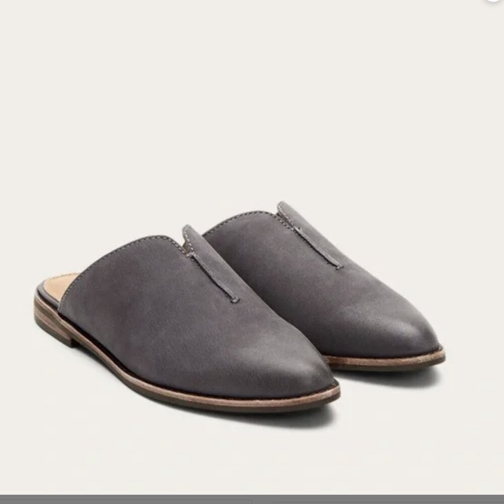 Frye Women's Nolan Seam Mules Size 9M - Mule Gray